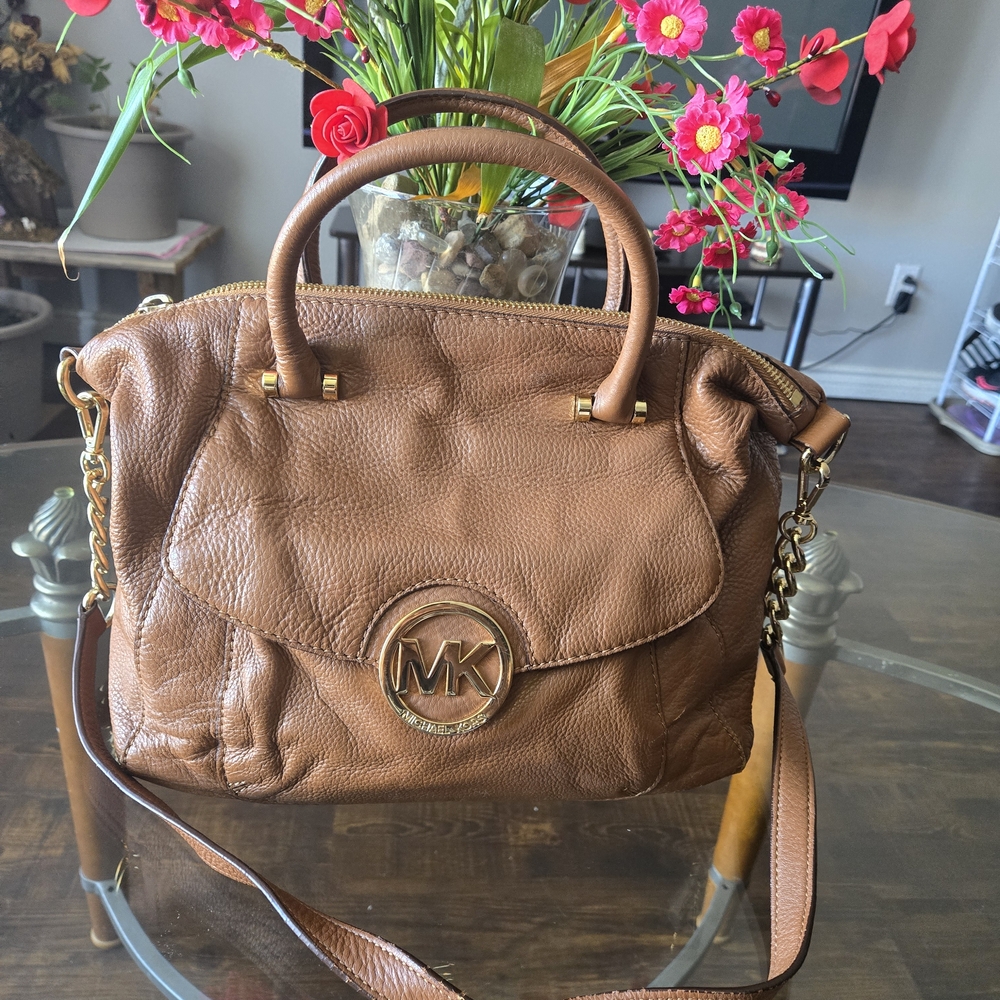Michael Kors Brown Leather Satchel